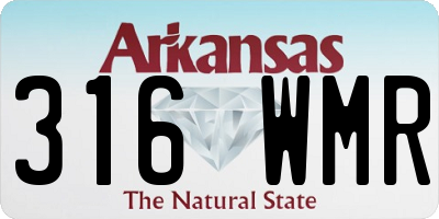 AR license plate 316WMR