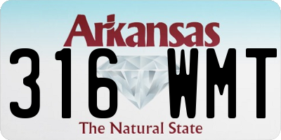 AR license plate 316WMT
