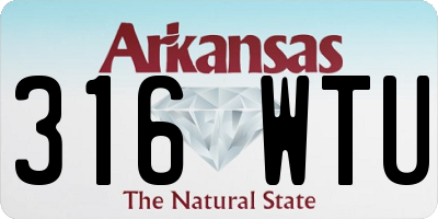 AR license plate 316WTU