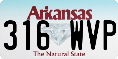 AR license plate 316WVP