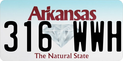 AR license plate 316WWH