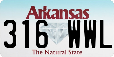 AR license plate 316WWL