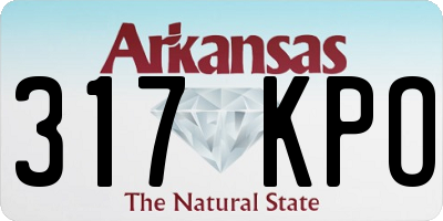 AR license plate 317KPO