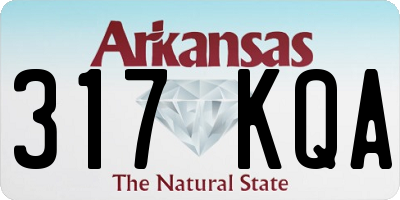 AR license plate 317KQA