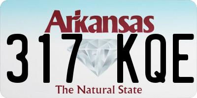 AR license plate 317KQE