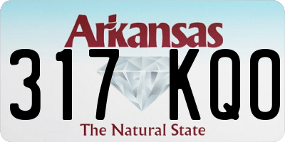 AR license plate 317KQO
