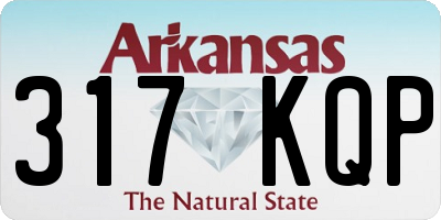 AR license plate 317KQP