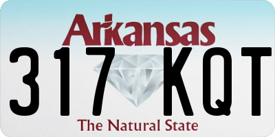 AR license plate 317KQT