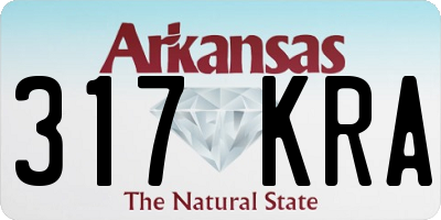 AR license plate 317KRA