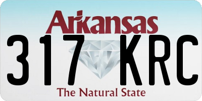 AR license plate 317KRC