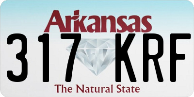 AR license plate 317KRF
