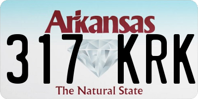 AR license plate 317KRK