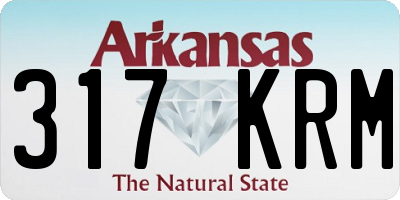 AR license plate 317KRM