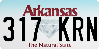 AR license plate 317KRN
