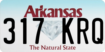AR license plate 317KRQ
