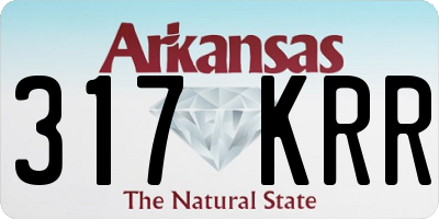 AR license plate 317KRR