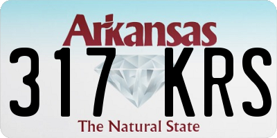AR license plate 317KRS