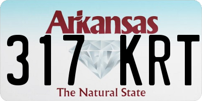 AR license plate 317KRT