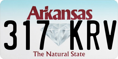 AR license plate 317KRV