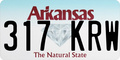 AR license plate 317KRW