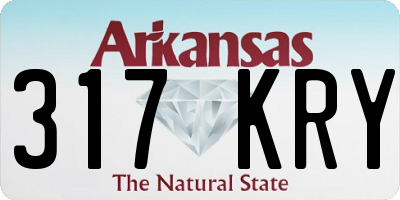 AR license plate 317KRY