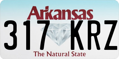 AR license plate 317KRZ