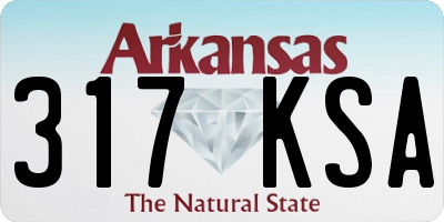 AR license plate 317KSA