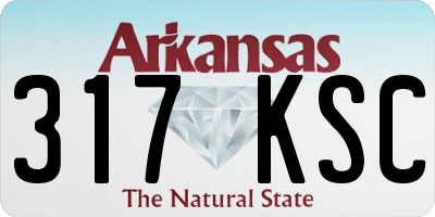 AR license plate 317KSC
