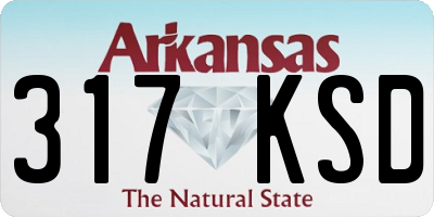 AR license plate 317KSD