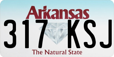 AR license plate 317KSJ