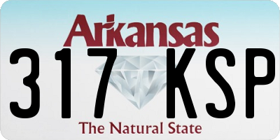 AR license plate 317KSP