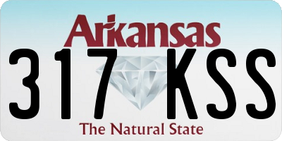 AR license plate 317KSS