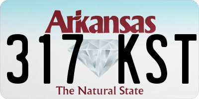 AR license plate 317KST