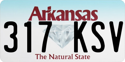 AR license plate 317KSV