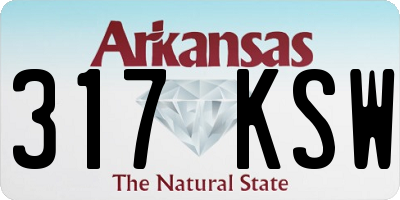 AR license plate 317KSW
