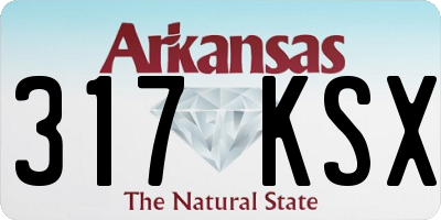 AR license plate 317KSX