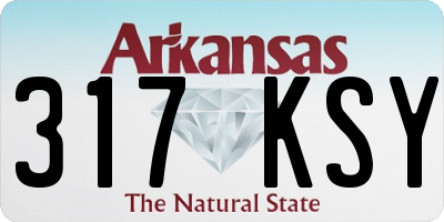 AR license plate 317KSY