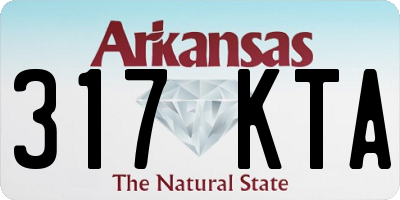 AR license plate 317KTA
