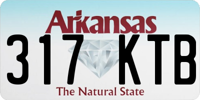 AR license plate 317KTB
