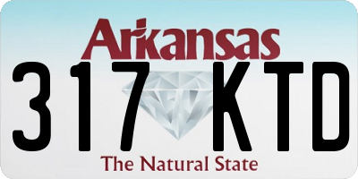 AR license plate 317KTD