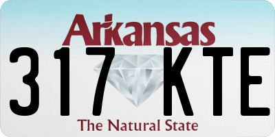 AR license plate 317KTE