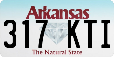 AR license plate 317KTI