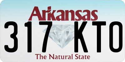 AR license plate 317KTO
