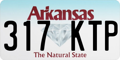 AR license plate 317KTP