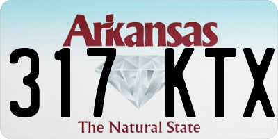 AR license plate 317KTX