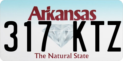 AR license plate 317KTZ