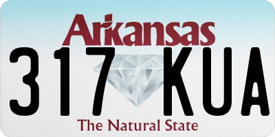AR license plate 317KUA