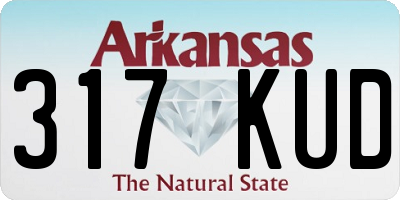 AR license plate 317KUD