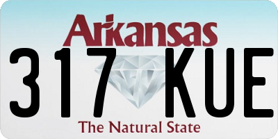 AR license plate 317KUE