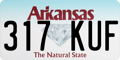 AR license plate 317KUF